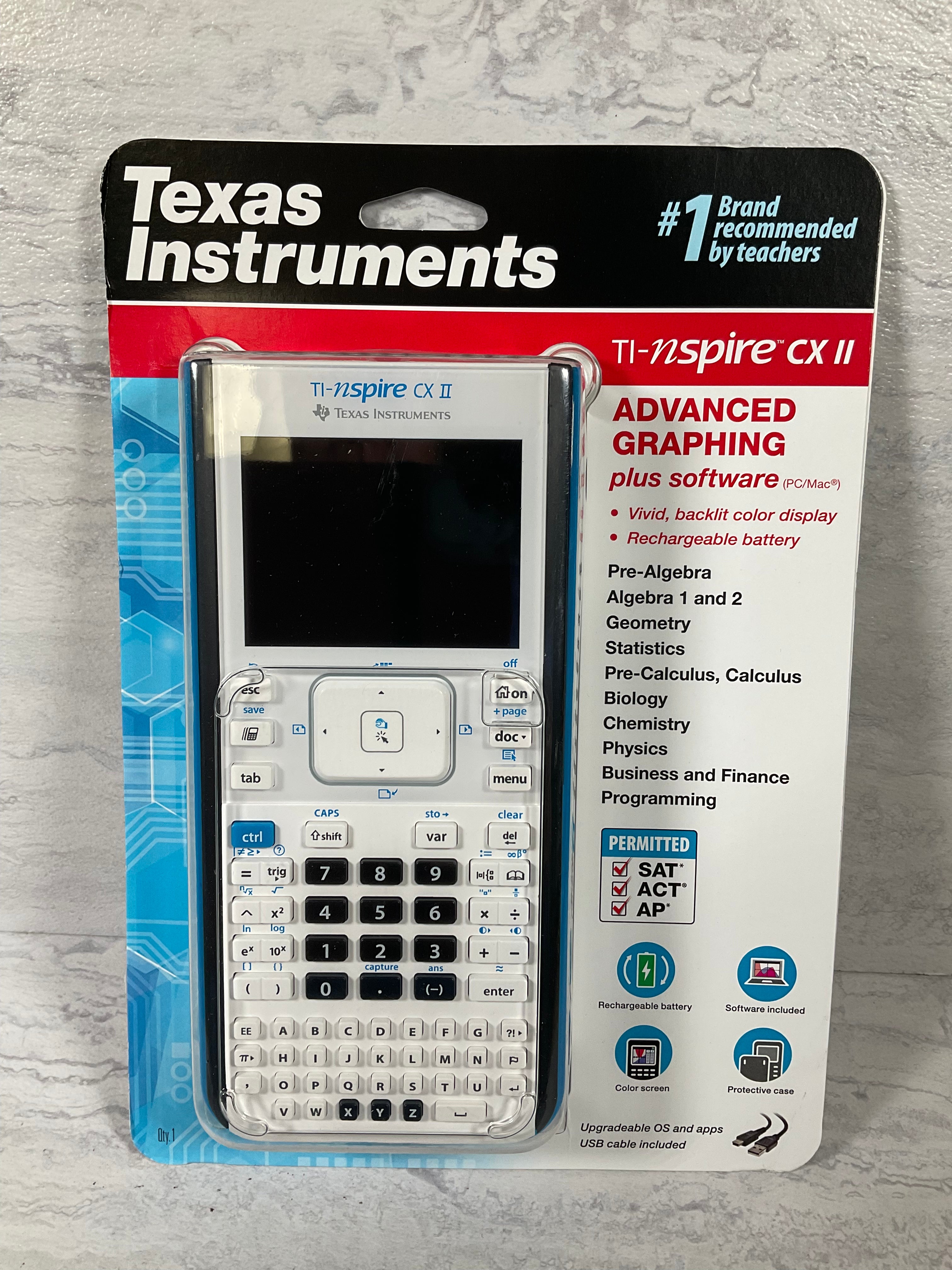 Texas Instruments TI-Nspire CX II Color Graphing Calculator, Student Software (6986885234871)